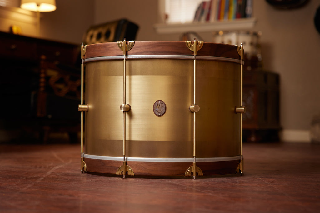 The Royal Two-Tone Brass Bass Drum
